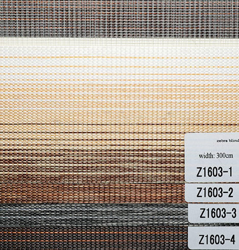 Cortina de ventana eléctrica Tela de persianas de cebra (Z1603)