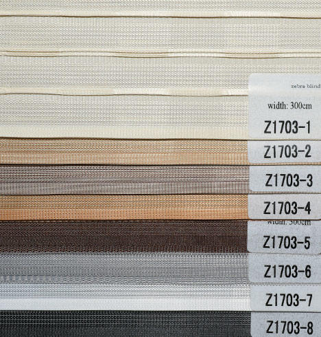 Tela para persianas de cebra con colores personalizados (Z1703)
